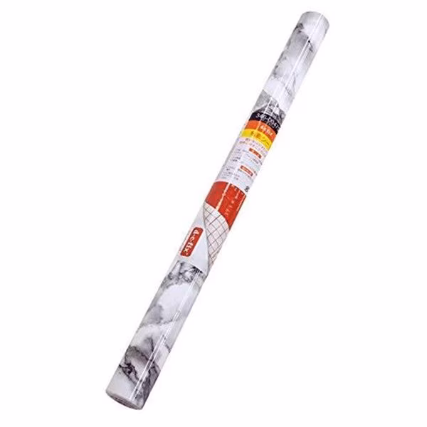 17 x 78 in. Decorative Self Adhesive Film, Marble White
